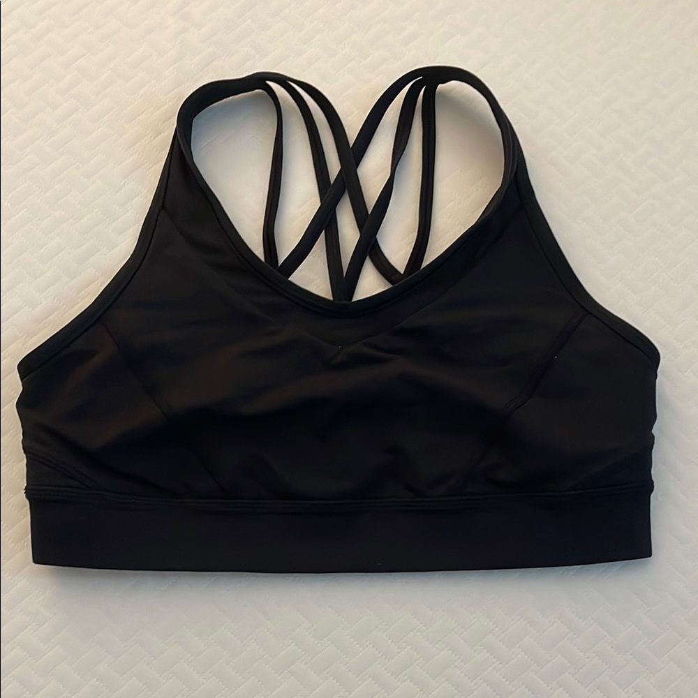 Lululemon Black Strappy Sports Bra